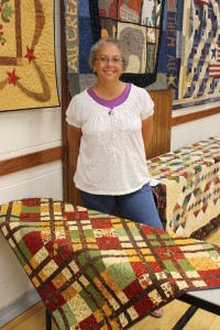 Sue With Her Quilt and the Alpine Days Quilt Show