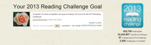 Goodreads 2013 challenge