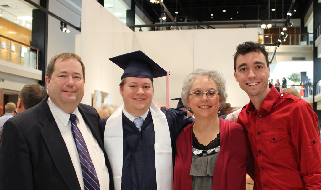 Scott, Mark, Sue, and Brian after convocation