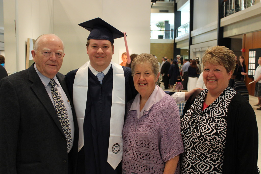 Mark with his Grandparents and Aunt Janice