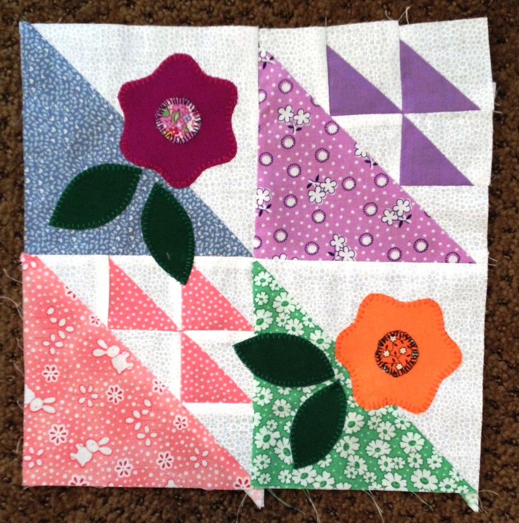 ShaRee Block #10 Flying Birds & Flowers