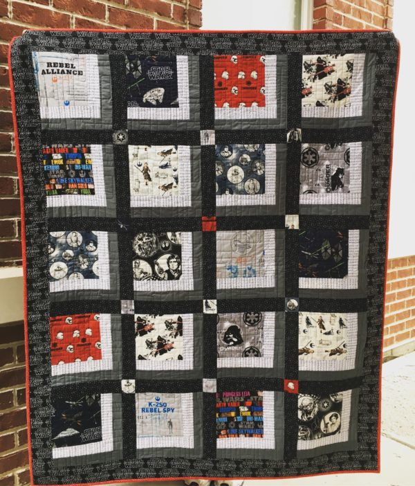 star wars quilt panel